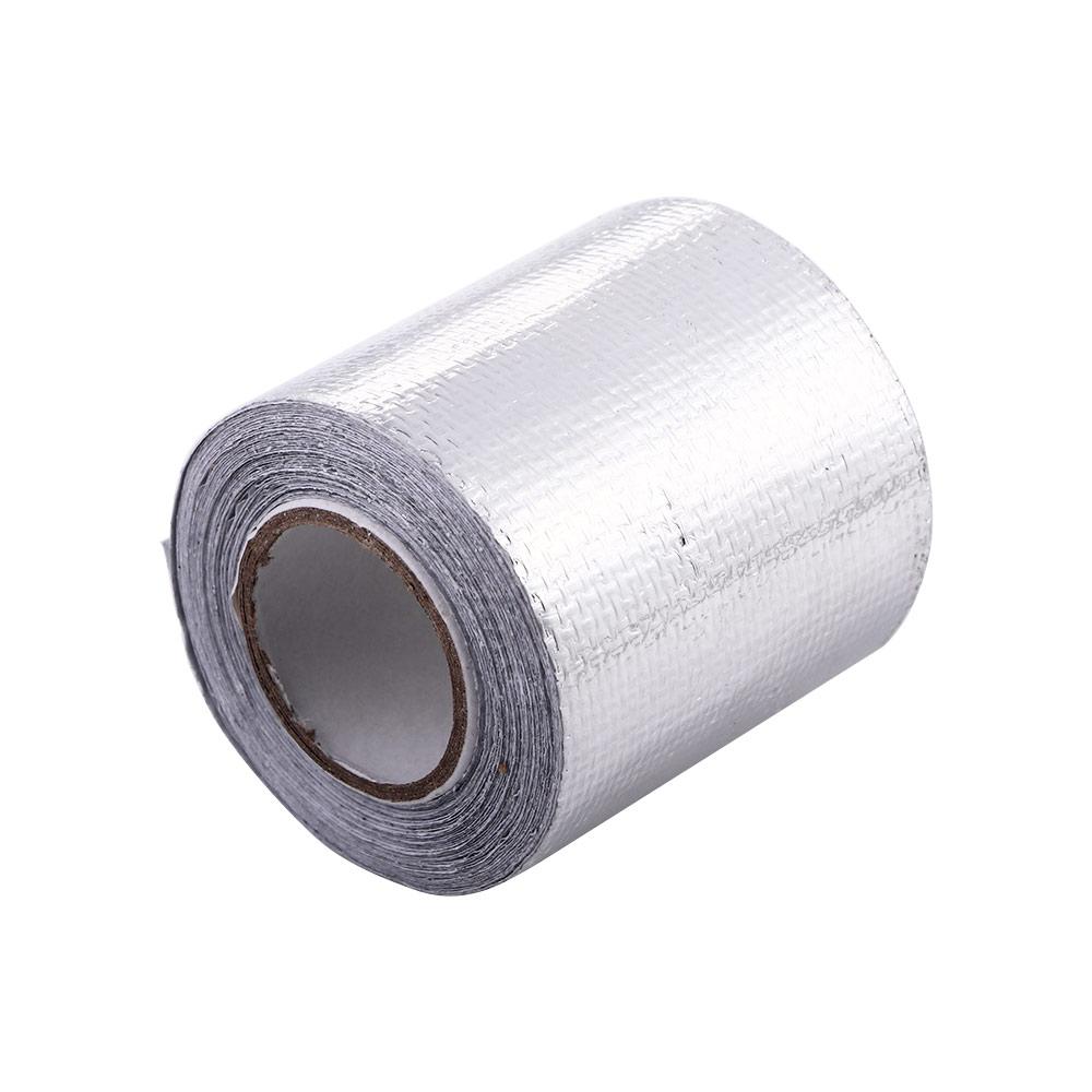 Exhaust Pipe Heat Shield Wrap Tape Heat Insulating  Tape Protection Foil Tape Self-Adhesive Sticker
