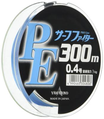 Yamatoyo PE Surf Fighter Long Throw 300m No. 0.4 4 Fios 4 Cores