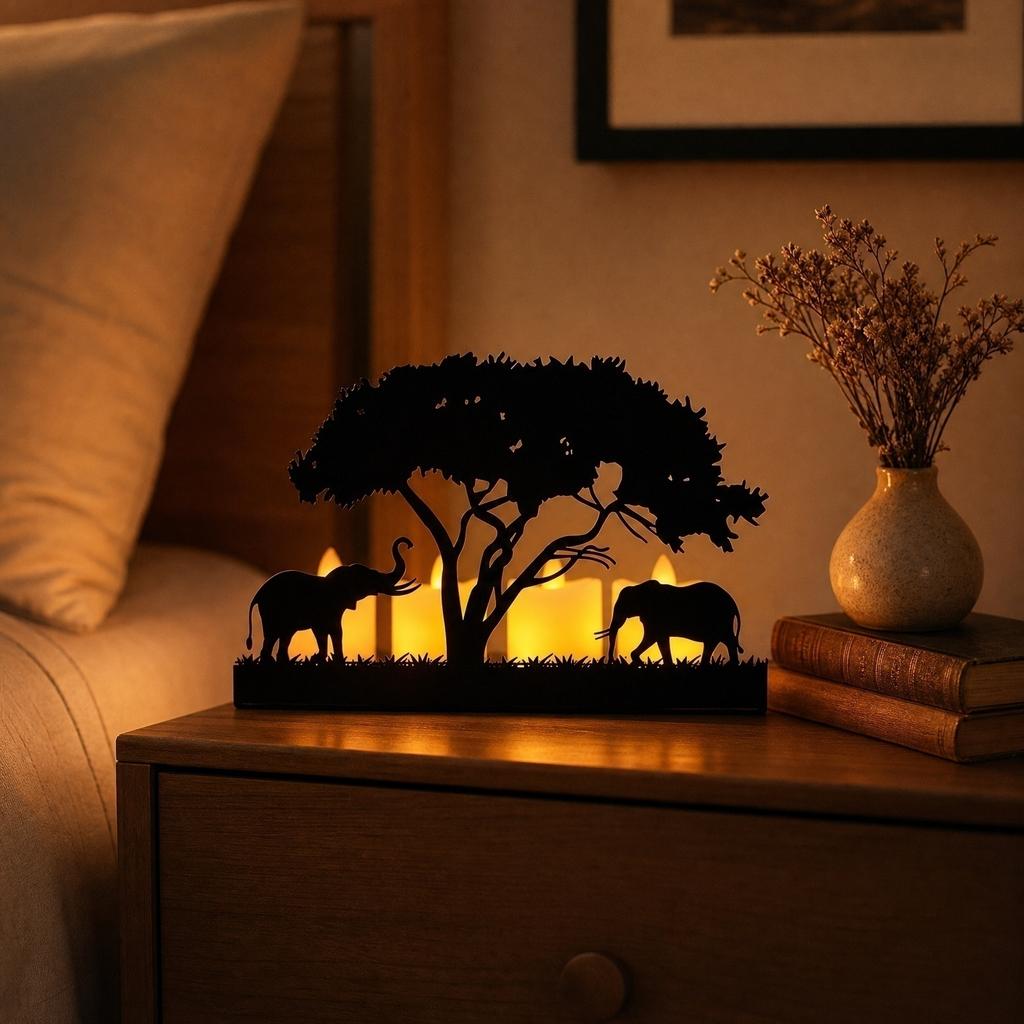 Candle Holder, European Candle Stand, Tabletop Decor for Home, Night Light Candle Holder