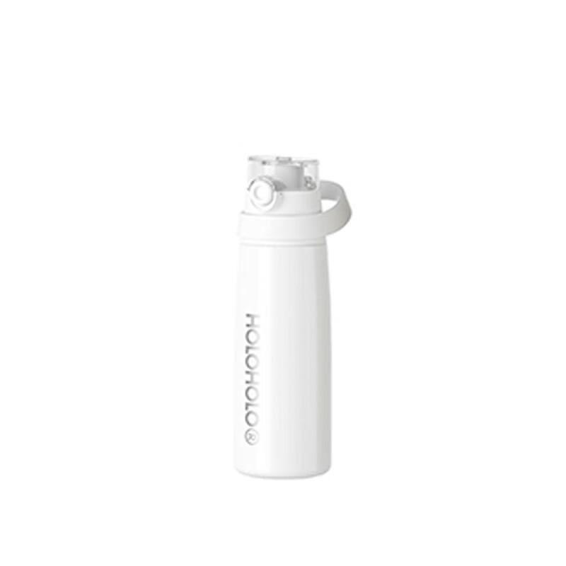 HOLOHOLO 600ml Insulated Stainless Steel Straw Sport Water Bottle