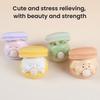 Bubble Animal Macaron Fidget Toy Stress Relief Dog Cat Rabbit Frog Squeeze Sensory Toy Anti-Anxiety Soft Stress Ball Pinch Desk Toy