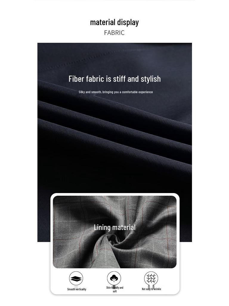 Romon Men's Windproof Wrinkle-Resistant Business Casual Jacket