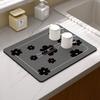 Summer Fruit Flower Kitchen Drainage Mat Retro Style Tableware Drying Mat Absorbent Meal Mat Drainage Tableware Mat Accessories