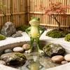 Garden Frog Ornament Small Waterproof Sitting Frog Resin Frog Sculpture Figurine Cute Standing