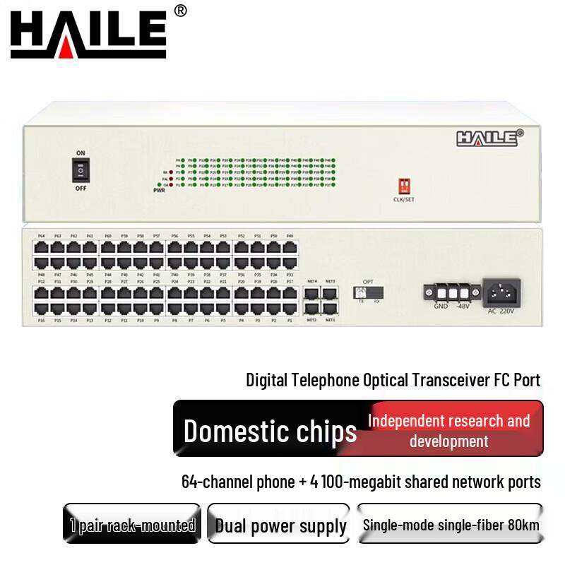 Haile Digital Phone Fiber Optic Multiplexer Series