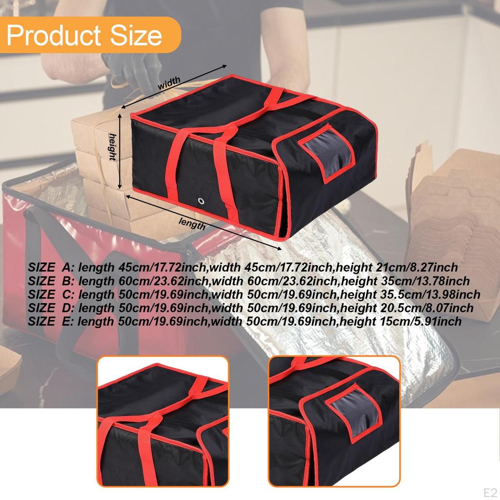 Bag Carrying Case Portable Insulation Reusable Multipurpose Pizza Warmer for Home Personal