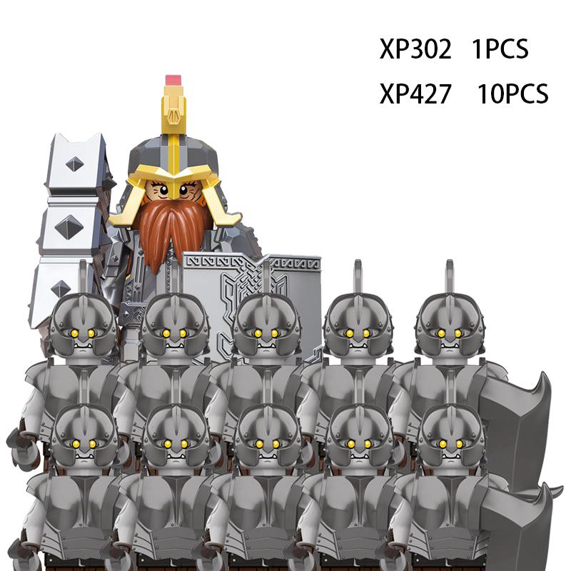 Soldados Élficos Medievais de Rohan Guarda Exército lotr Figuras de Ação Mini Blocos Boneca Montar Blocos de Construção MOC DIY Brinquedos para presentes de criança