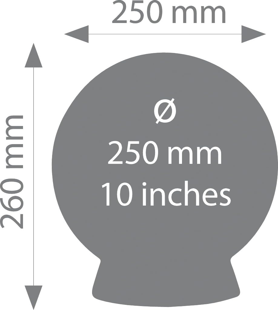 TROIKA Wildlife World Animal Distribution 25cm World English Decorative Rose White Globe, Diameter, Children's Map, Text, Tabletop, Compact, Object,