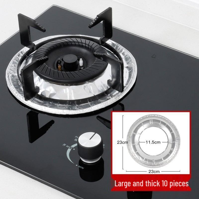 Gas Stove Oil-Resistant Foil Protector - High-Temp, Universal Fit