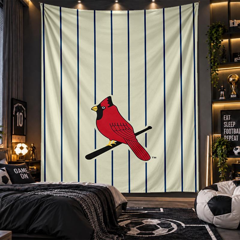 Wall Hanging Tapestry St. Louis Cardinals Print Cloth for Living Room Bedroom Home Decor