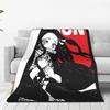 Nezuko Demon Slayer Blankets Fleece All Season  Portable Lightweight Thin Throw Blanket for Bedding Couch Bedspread