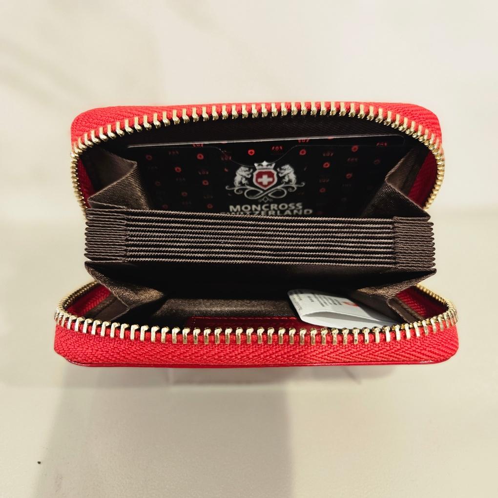 Moncross WNAW8097 Enameled Accordion Zipper Card Wallet, NC Gyeongsan Branch
