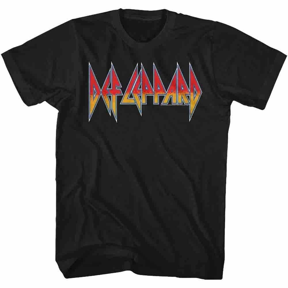 Def Leppard Classic Logo Black Adult T-Shirt
