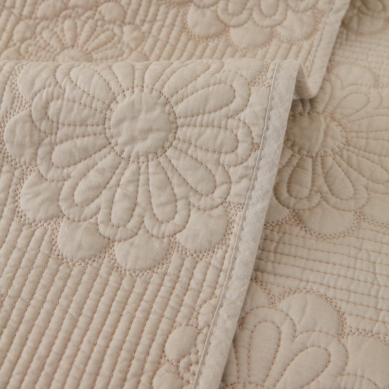 Sofa Cushion, Universal for All Seasons, Cotton Embroidered Flower Cover, Pure Cotton Fabric Sofa Towel, Simple and Modern