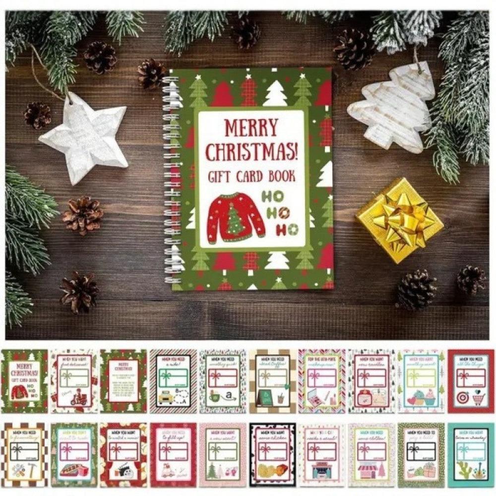 Holographic Christmas Gift Card Booklet Christmas Theme Christmas Gift Card Holder  Family Friends