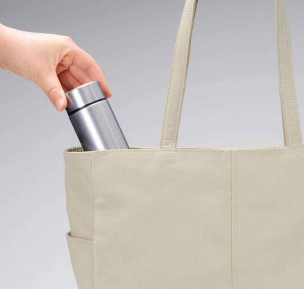 Marutatsu Water Bottle Mini Mug Bottle Vacuum 2 Layer Small Slim Stylish Stainless Steel Bottle Black 220ml 35070BK Warm/Cold