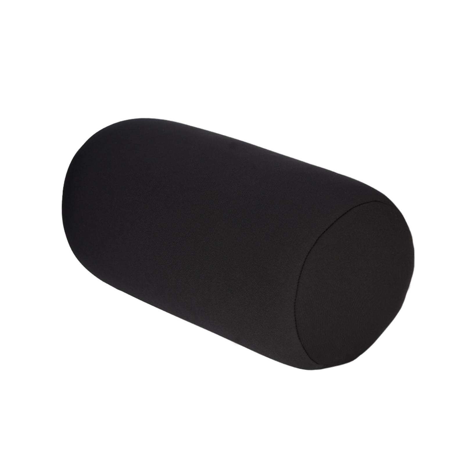 

Mini Microbead Roll Pillow for Neck Back Support Travel Home Comfortable Seat Cushion чёрный