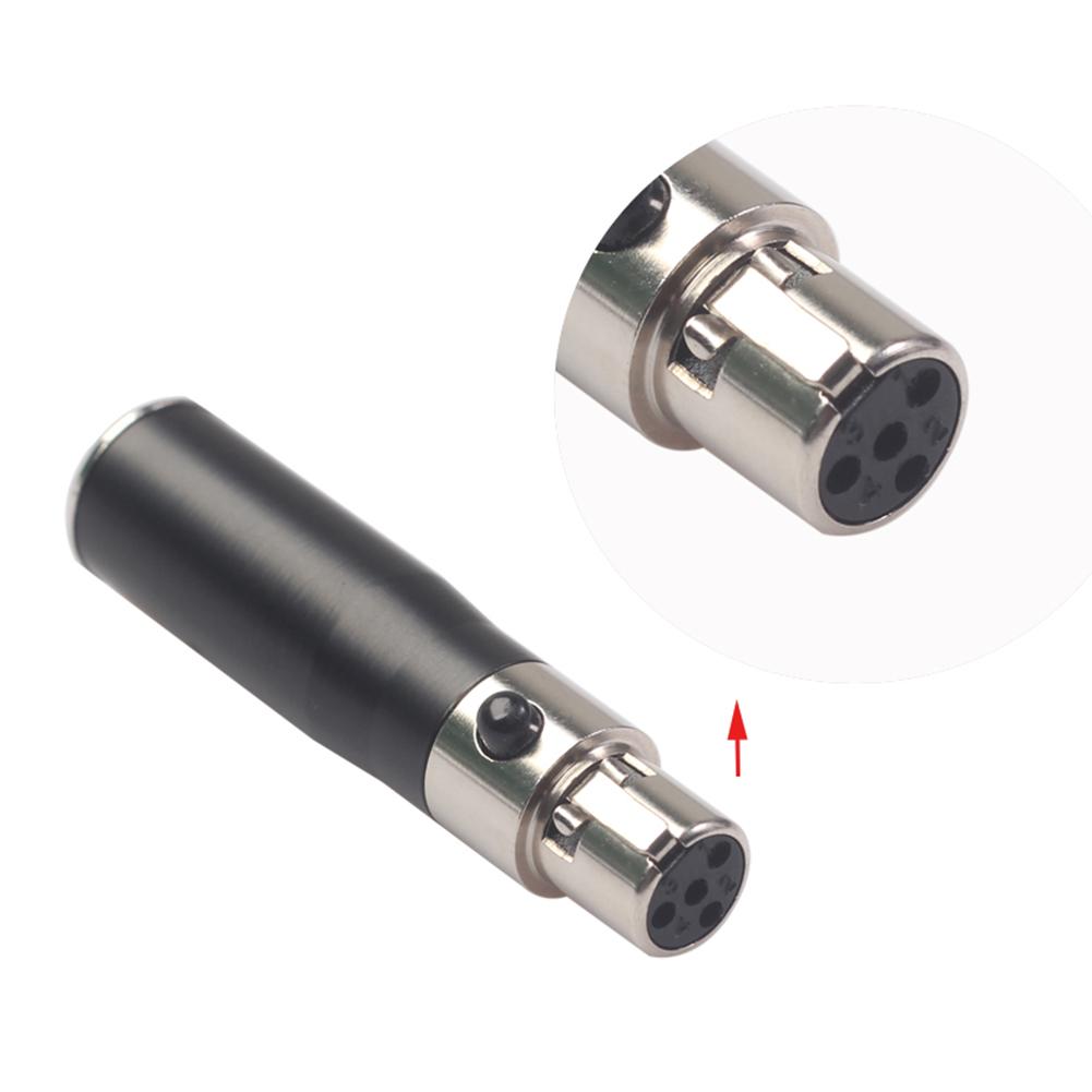 Mini XLR 3 4 Pin Female Audio Adapter Mic Audio Adapter Audio Connector Adapter Universal Microphone Audio Equipment