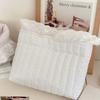 Cotton Dot Edge Storage Basket With Lace Details For Home Organization And Gift Ideas