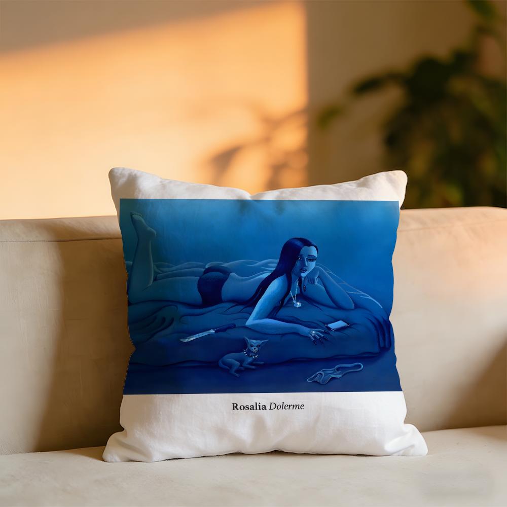 Rosalia Album Cushion Cover Cozy Velvet Throw PillowSoft Warm Cushion For Sofa  Bed