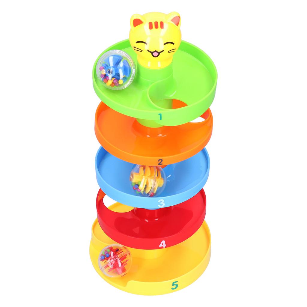 5 Layer Ball Drop Roll Swirling Tower Toy Educational Roll Activity Toy Toddler Ball Ramp ToyRoll