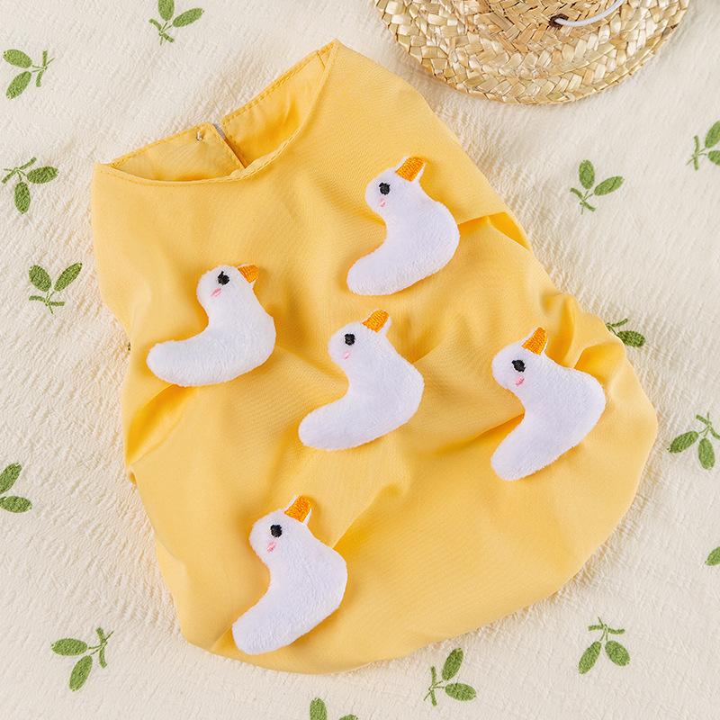 

Большая одежда для собак весна и лето трехмерное платье с уткой и уткой золотистый ретривер лабрадор средняя и большая собака юбка одежда для питомца 8XL (recommended weight 80-50 kg)