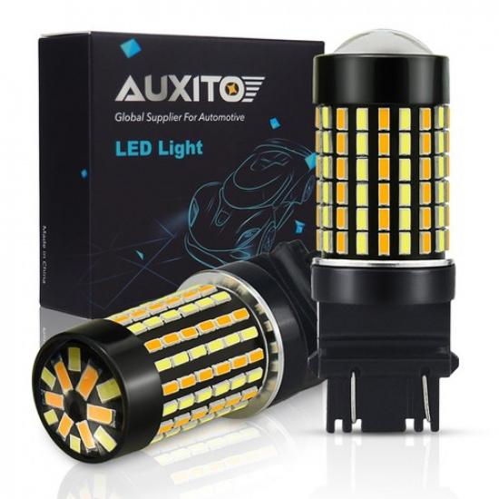 2X 3457A 3157 4157NA 120SMD Switchback LED Turn Signal Light Parking Bulbs EOA