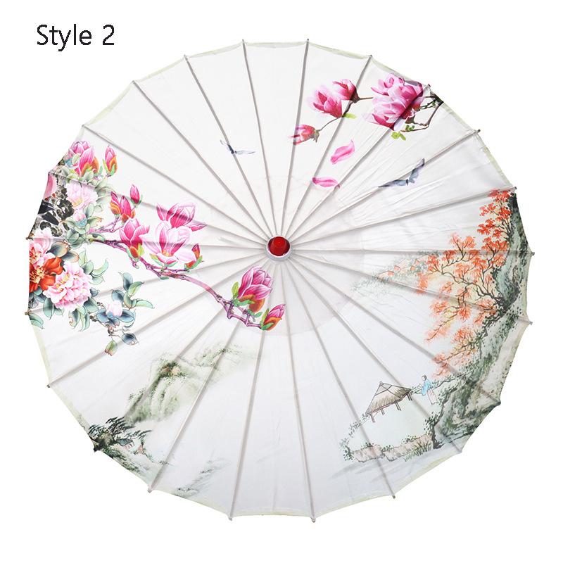 Dekoration Paraply Vattentät Craft Cheongsam Performance Dans Silk Paraply Fotografi rekvisita