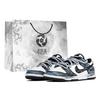Dunk Kaleidoscope, Thunder Storm, Shopping Bag Abrasion Resistant Low Top Skateboard Shoes Men's Blue Gray DD1391-100(Team1024-S-BOX)