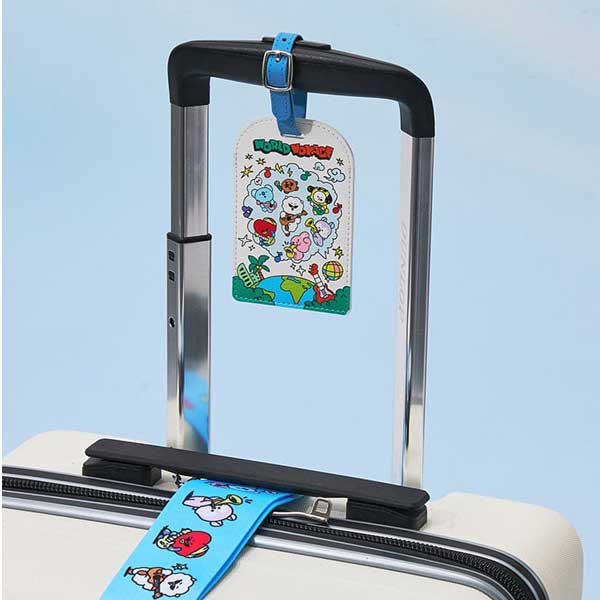Official BT21 WORLD VOYAGE Luggage Tag - Iconic Travel Accessory