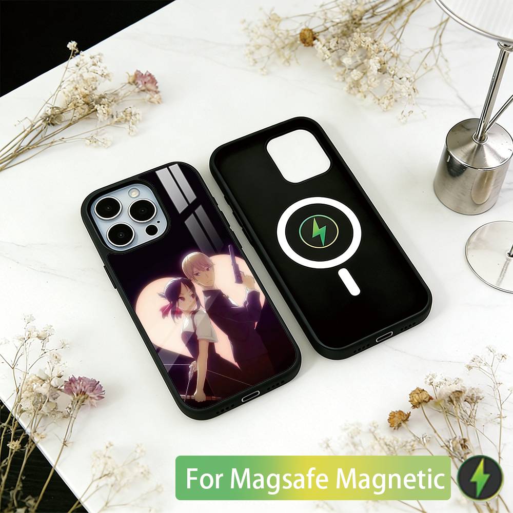 Kaguya sama Love is War Phone Case For iPhone17,16,15,14,13,12,11 Plus,Pro Magnetic with Magsafe Wireless Charging
