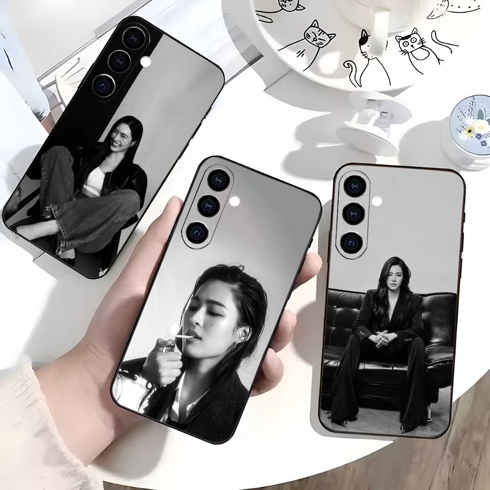 Actress L-Lingling Kwong Phone Case For Samsung Galaxy A73,A72,A71,A70,A53,A52,A51,Soft Silicone Black Cover