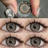 EYESHARE Brown Colored Contact Lens Natural Soft Contact Lenses for Eyes Fashion Decoration 14.2mm Yearly 2pcs=1 Pair