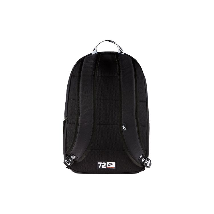Nike Zaino Casual Sportivo Air Heritage con Logo in Poliestere Zaino Unisex Nero Rosso CW9265-011