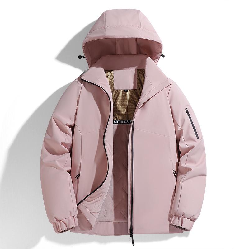 Outdoor Thickened Graphene Cotton Coat for Men and Women In Autumn and Winter Couple Down Cotton Coat Outdoor Windproof and Warm