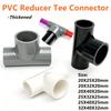 1~3PCS Thickened PVC Reducer Tee Connector Aquarium Fish Tank Diversion Water Supply Accessories Garden Irrigation Joint Adapter