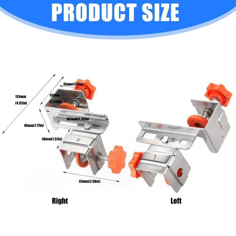 Rustproof Drawer Panel Clamps Tall Cabinet Stabilizers Brackets Drawer Panel Installation Fixing Hardware