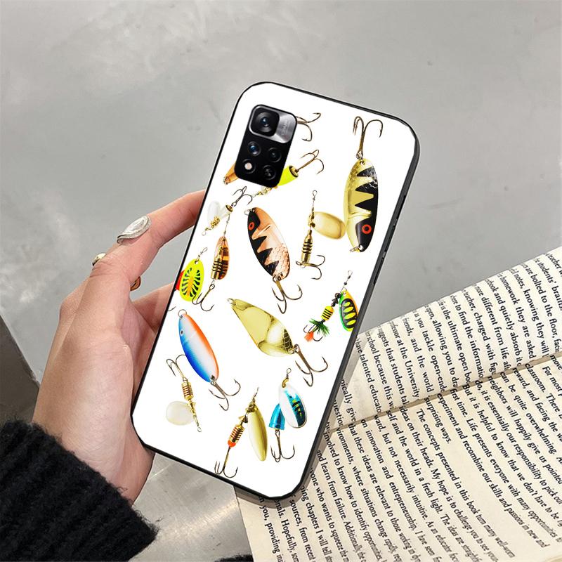 Bass Fish Fisherman Phone Case For Xiaomi Redmi Note 13 12 Pro 11S 11 10 Pro 10S 12S Redmi 10 9C 13C
