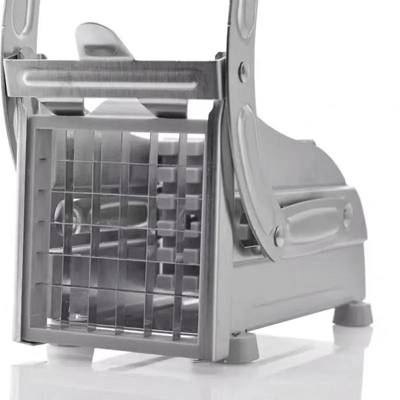 Nový kráječ hranolků z nerezové oceli, kráječ brambor, rychlý kráječ bramborových lupínků s čepelemi 36/64 otvorů, ruční kráječ potravin