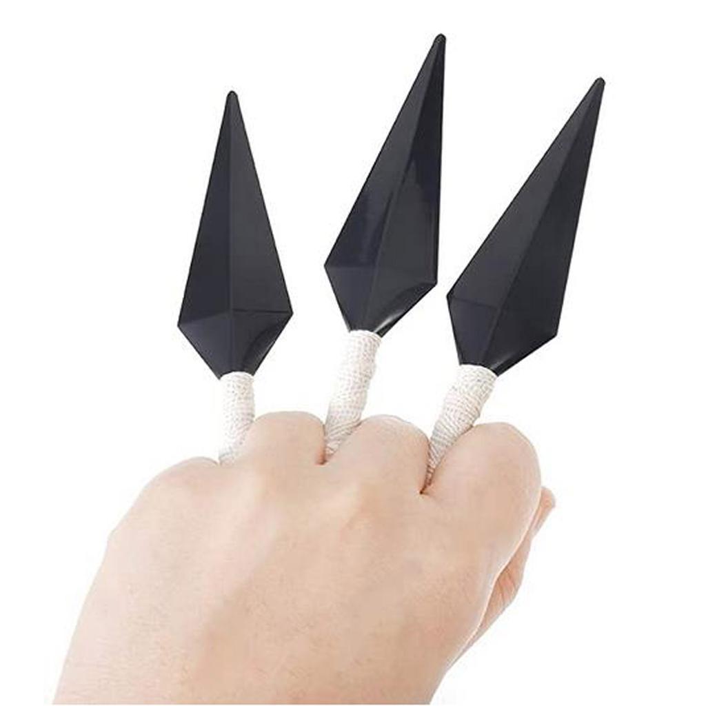 Dorf-Stirnband mit Kunai-Zubehör, Kunststoff-Spielzeug, Cosplay-Zubehör, Schwarz