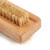 Wooden Nail Brush Scrubbing Finger Toe Washing Up Double Sided Bristles Square