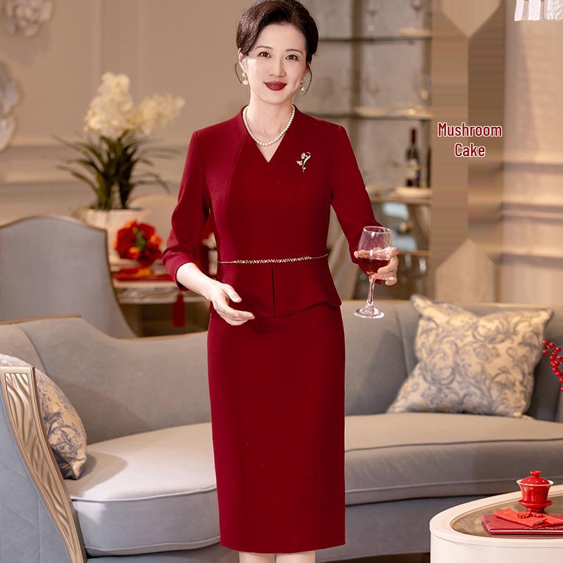 

Spring 2025 Elegant Tummy-Covering Formal Dress for Mother of the Bride XL