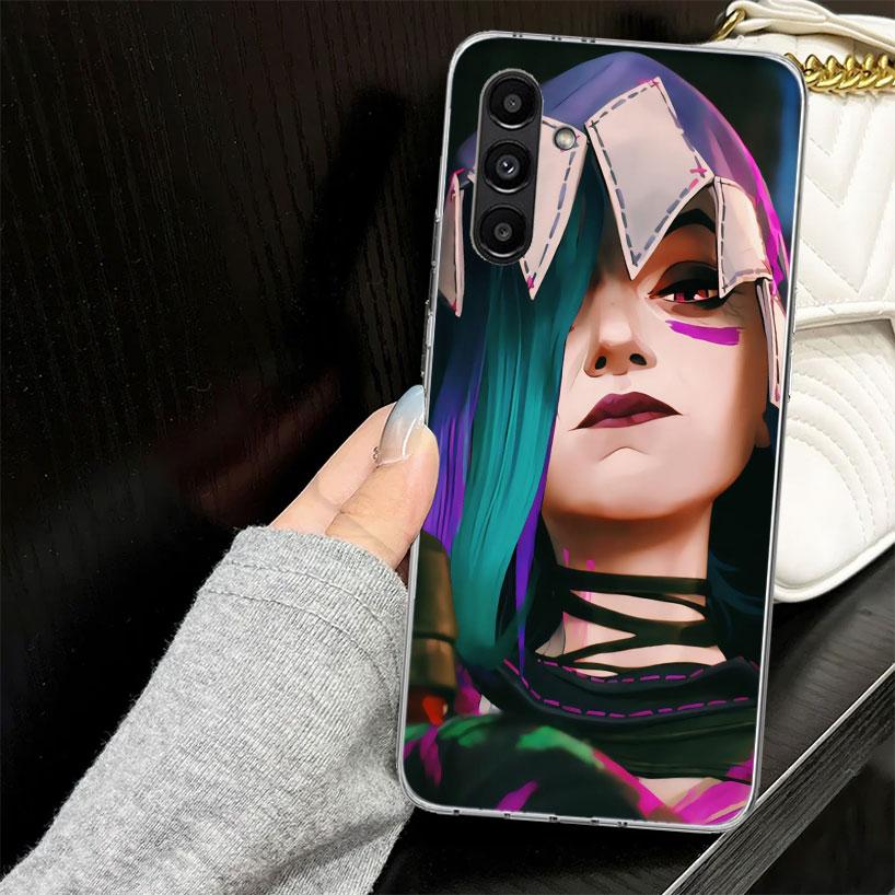 Arcane Jinx Anime Case for Samsung A17 A16 A56 A36 A26 A15 A55 A35 A25 A14 A54 A34 A24 Phone Cover A13 A53 A33 A23 A05S A04S for
