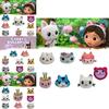 Gabby's Dollhouse Plush Pendant Super Soft Short Plush Stuffed Animal Cat Figurine