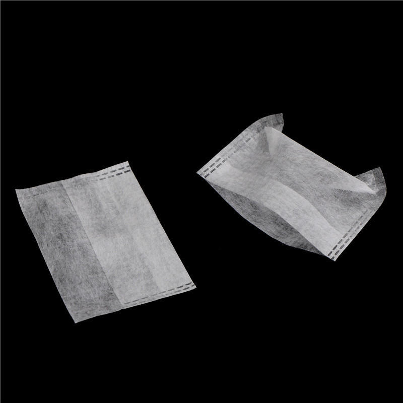 Portable 100Pcs/Lot Empty Tea Bags Corn Fiber Fold Close Heat Seal Filter Paper Tea Infuser