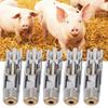 10Pcs Metal Duck Mouth Style Pig Waterer Pig Drinker Livestock Farm Accessories Supplies(Mouth Style Pig Waterer )