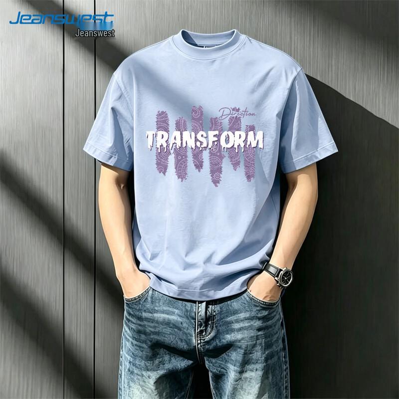 Jeanswest Men s American Casual Loose Fit Cotton T-Shirt XL
