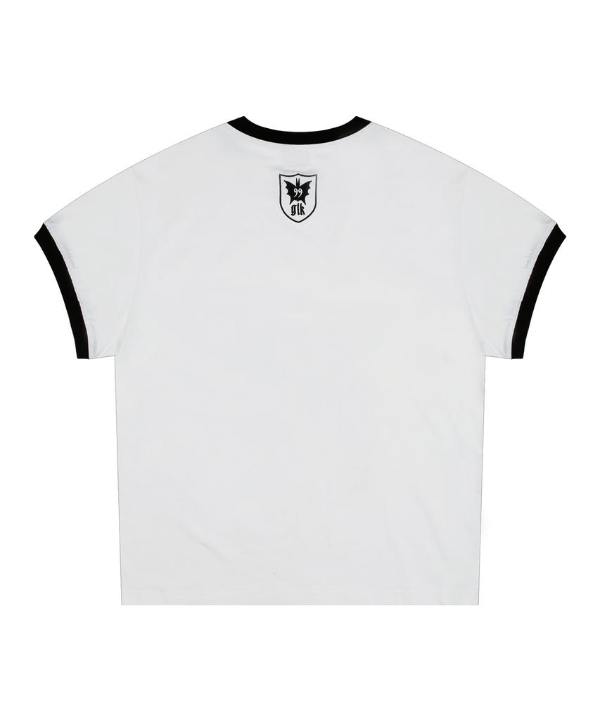 GLACK Gt122 Pistol Star Ringer T-Shirt (White)
