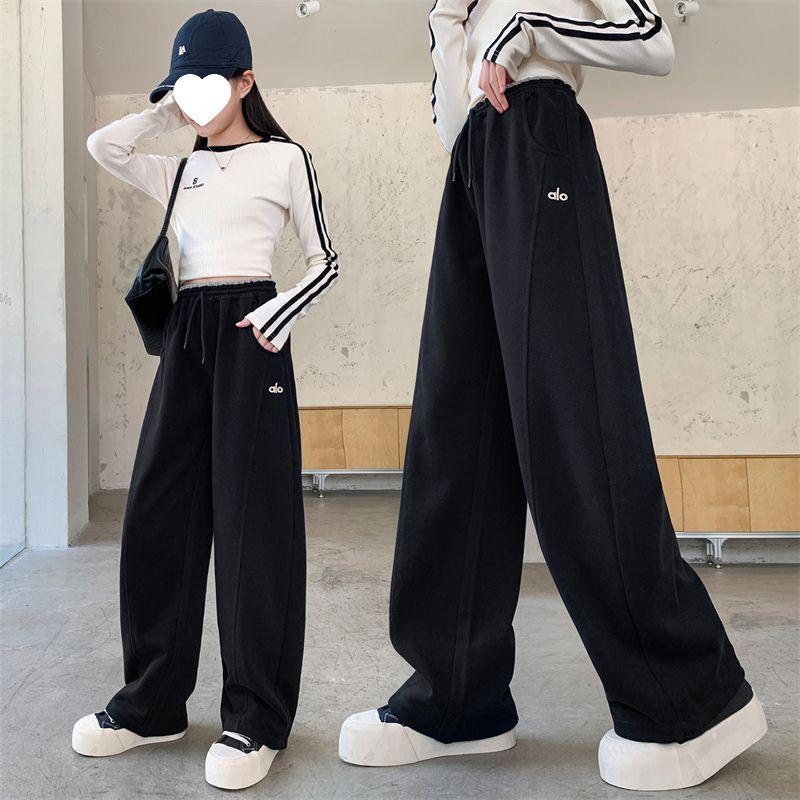 Sonbahar/Kış 2025 Kız Çocuk Düz Bacak Spor Pantolonu - Ortaokul Çocukları Uzun Pantolon