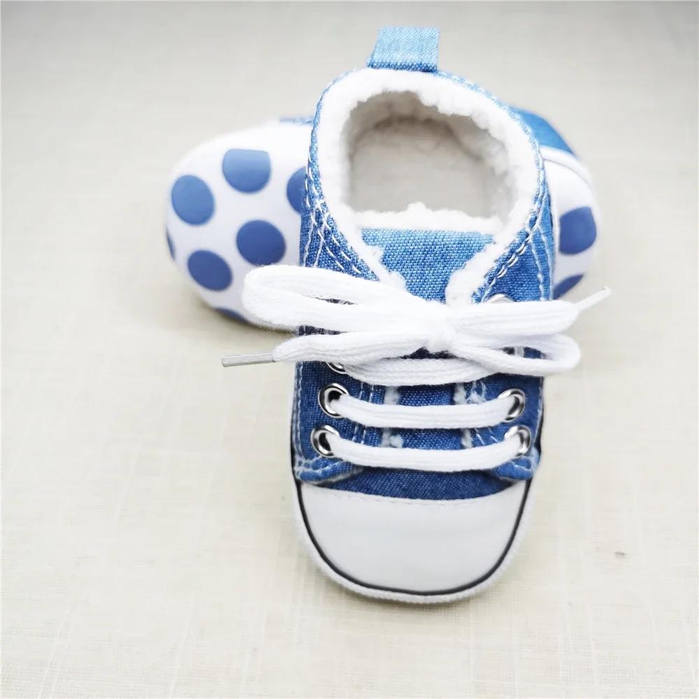 Sneakers classiche in tela per bambini Stampa per neonati Star Sports Neonati maschi Scarpe per primi camminatori Scarpe da bambino antiscivolo per neonati